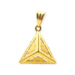 Beautiful Triangle shape Pendant Set with Zerkons and Amazing Design